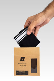 Comfortable Black Everyday Men’s Boxers made from soft and breathable cotton.