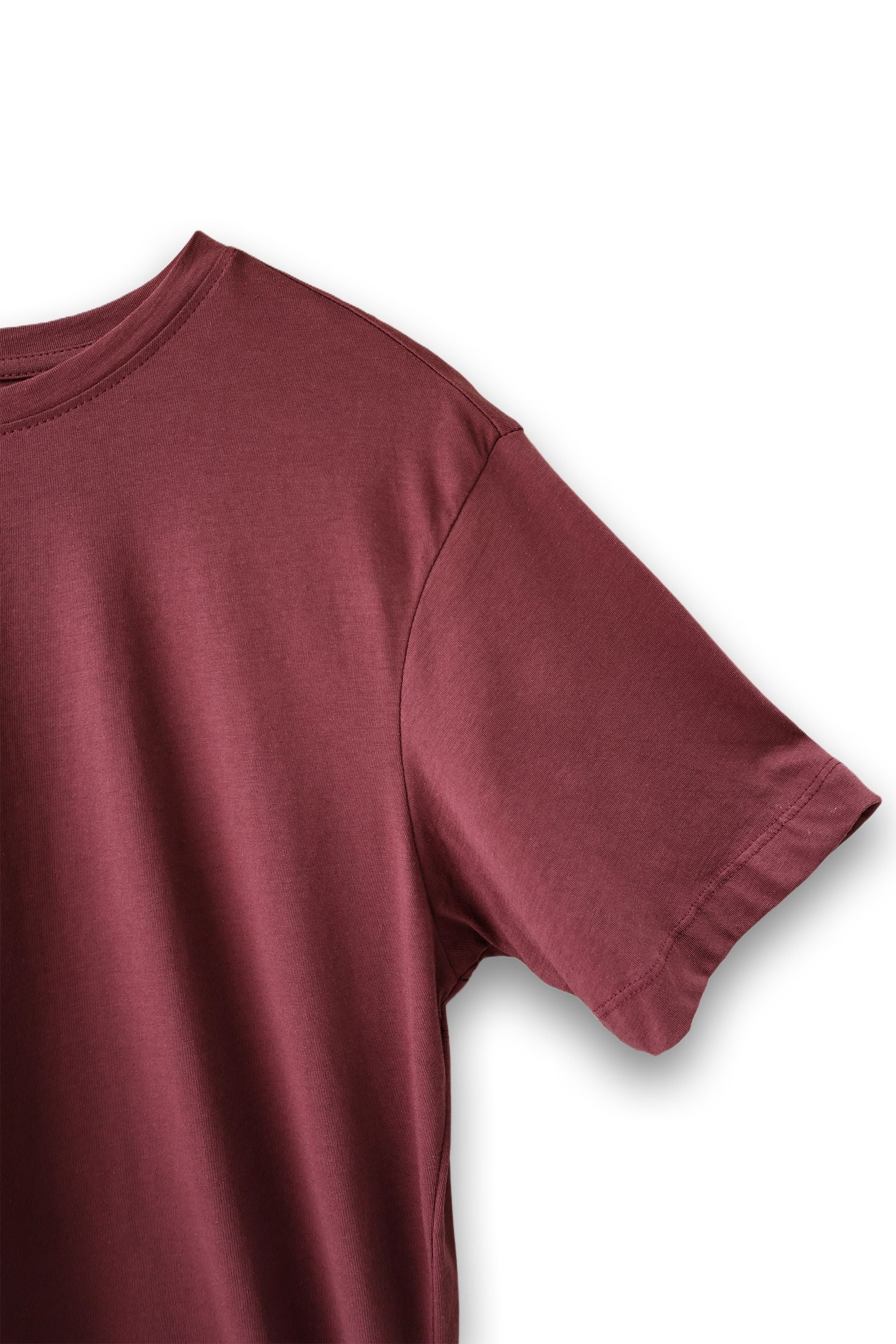 Burnt Amber Men Maroon T-Shirt