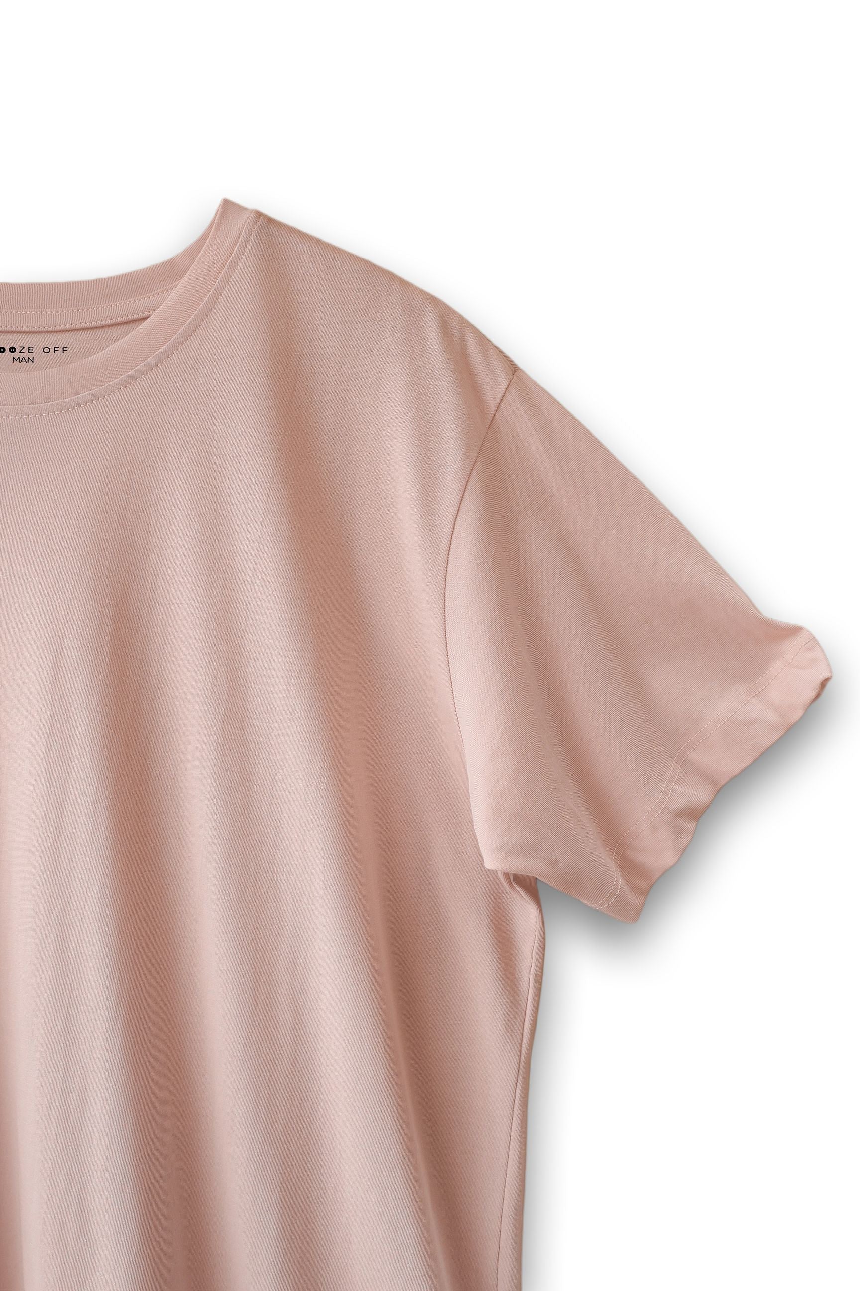 The Cashmere Classic Fit Round Neck Tee for Men offers a relaxed fit and a smooth feel for all-day wear.