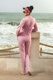 The Coral Pink Soft Fabric Button Down Pajamas offer a smooth, breathable touch, making them perfect for every season.