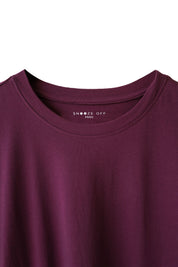 A breathable Dark Carmine T-Shirt with a relaxed fit, great for daily wear.