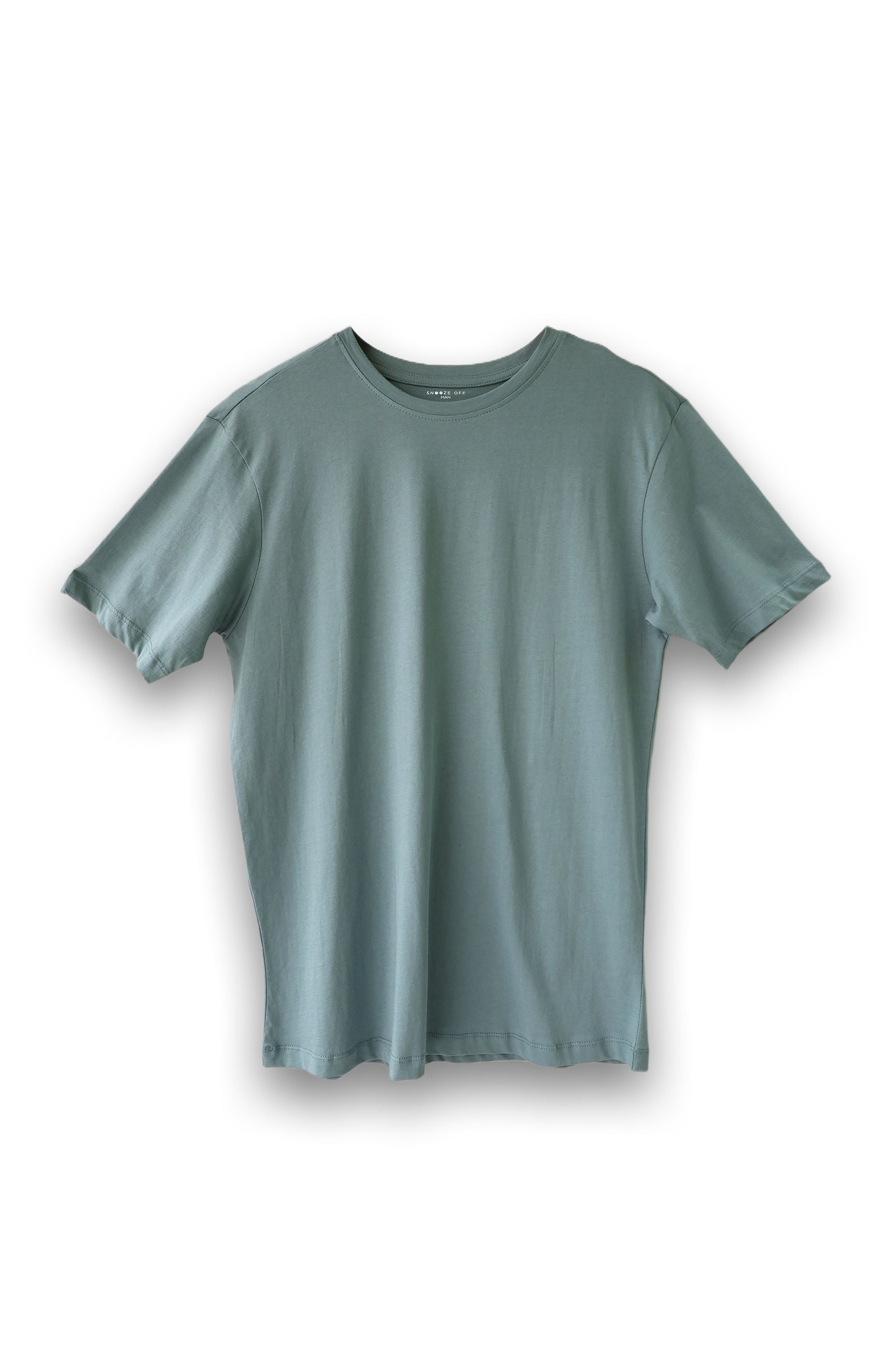 Soft and breathable Dusty Jade Round Neck Men’s T-Shirt, great for everyday wear.