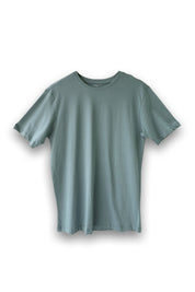Soft and breathable Dusty Jade Round Neck Men’s T-Shirt, great for everyday wear.