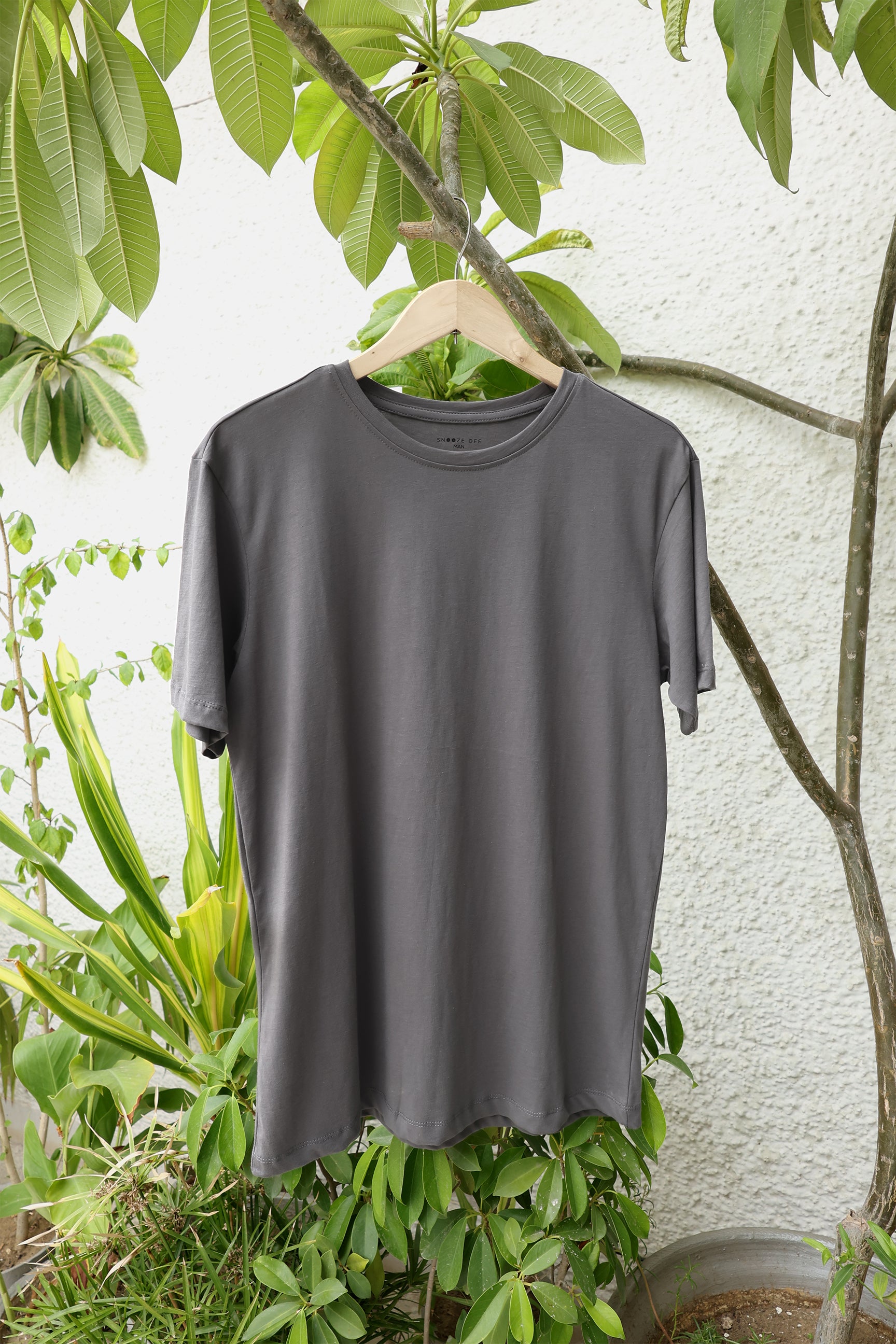 Men's Eco-Friendly Basics 100% Cotton Luxe Knit T-Shirt - Snoozeoff