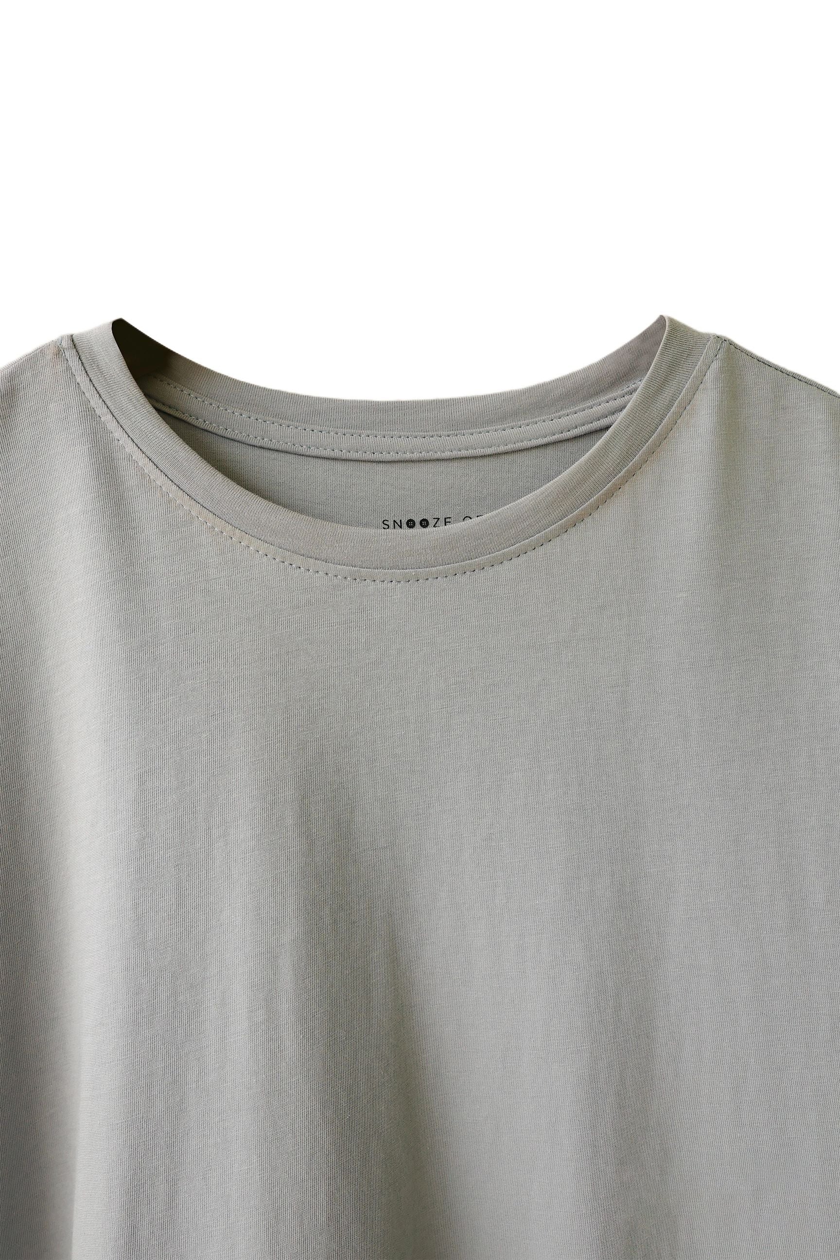 Men's Ultra Soft Lounge Tee 100% Cotton Luxe Knit T-Shirt - Snoozeoff