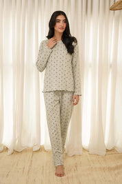 The Iris Pajama Sets for Women offer a soft, breathable feel and a relaxed fit for a cozy night’s sleep.