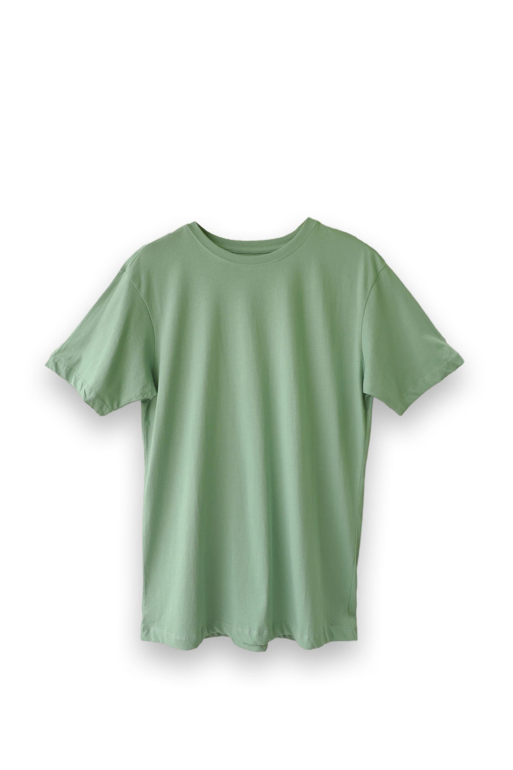 The Lime Cream Men's Half Sleeve Round Neck Tee offers a breathable and relaxed fit for casual wear.