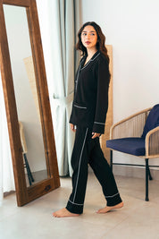 The Midnight Star Cozy Button Down Shirt for Women is lightweight, soft, and perfect for lounging or sleeping.