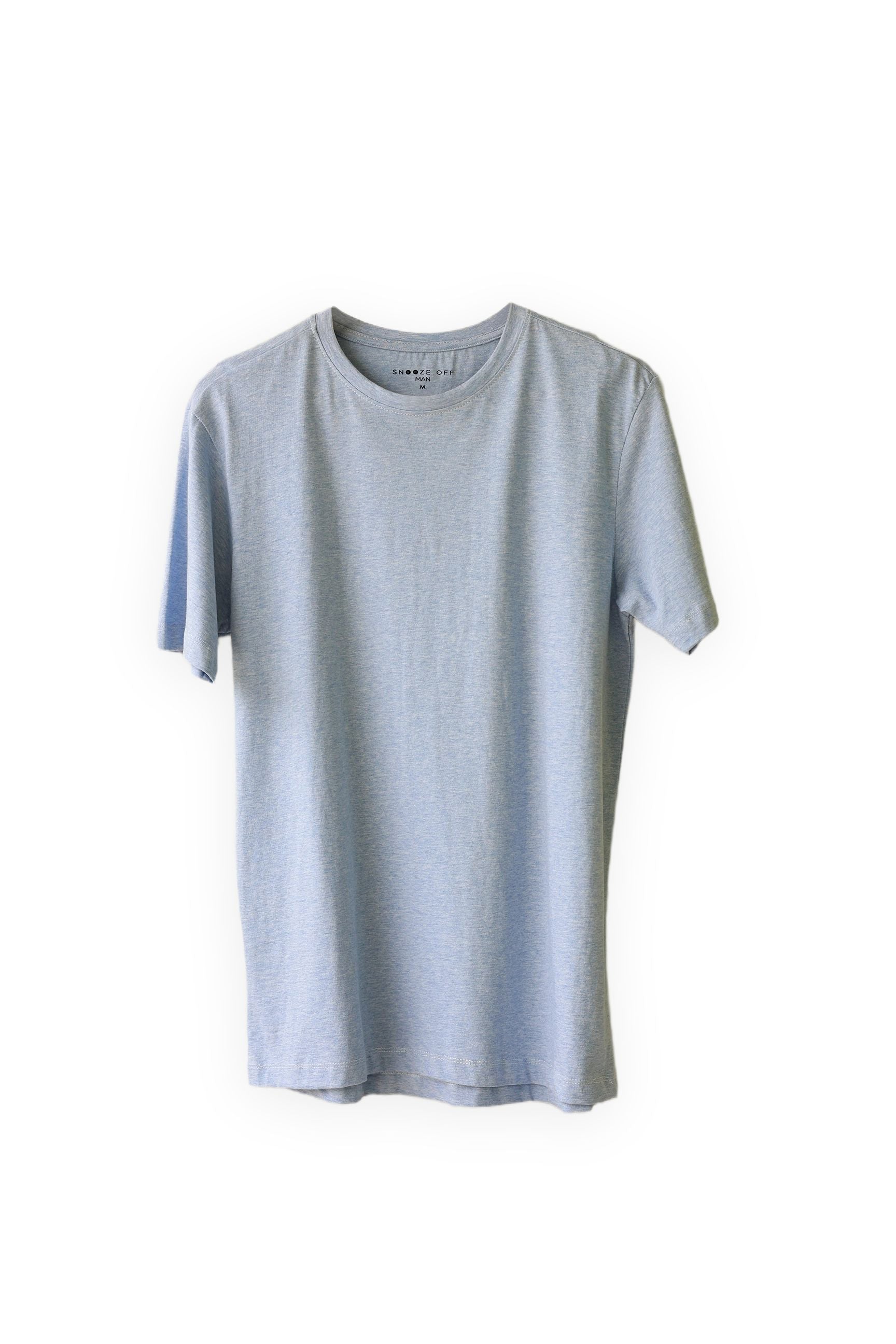 The Nile Blue Men's Half Sleeve Round Neck T-Shirt offers a soft, breathable feel for all-day comfort.
