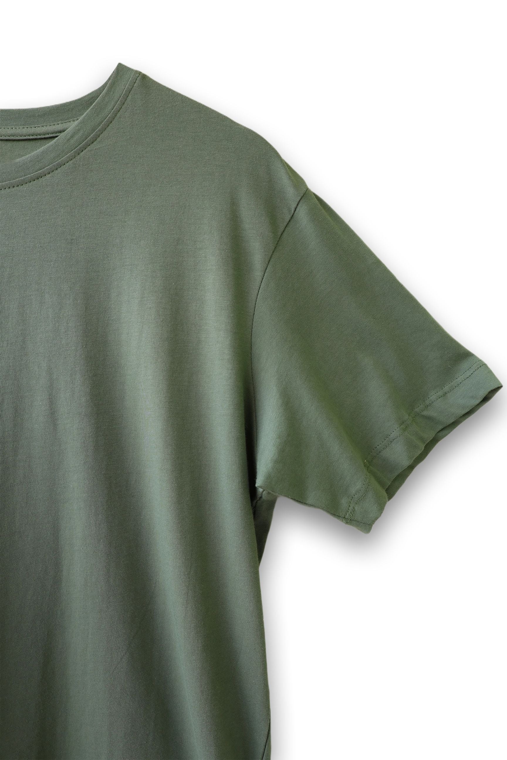 Comfortable Olive Bay Short Sleeve Crew Neck Tee designed for a relaxed fit.