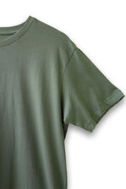 Comfortable Olive Bay Short Sleeve Crew Neck Tee designed for a relaxed fit.