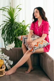 The Sunkissed Sand Pajama Shorts for Women feature a soft texture and airy design for everyday comfort.