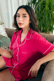 Enjoy all-night ease with the Sunkissed Sand Women's Pajama Shorts Sets, made with lightweight fabric.