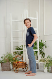 Taffy Navy Boys Pajama Set