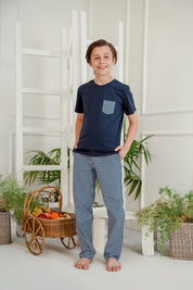 Taffy Navy Pajama Set