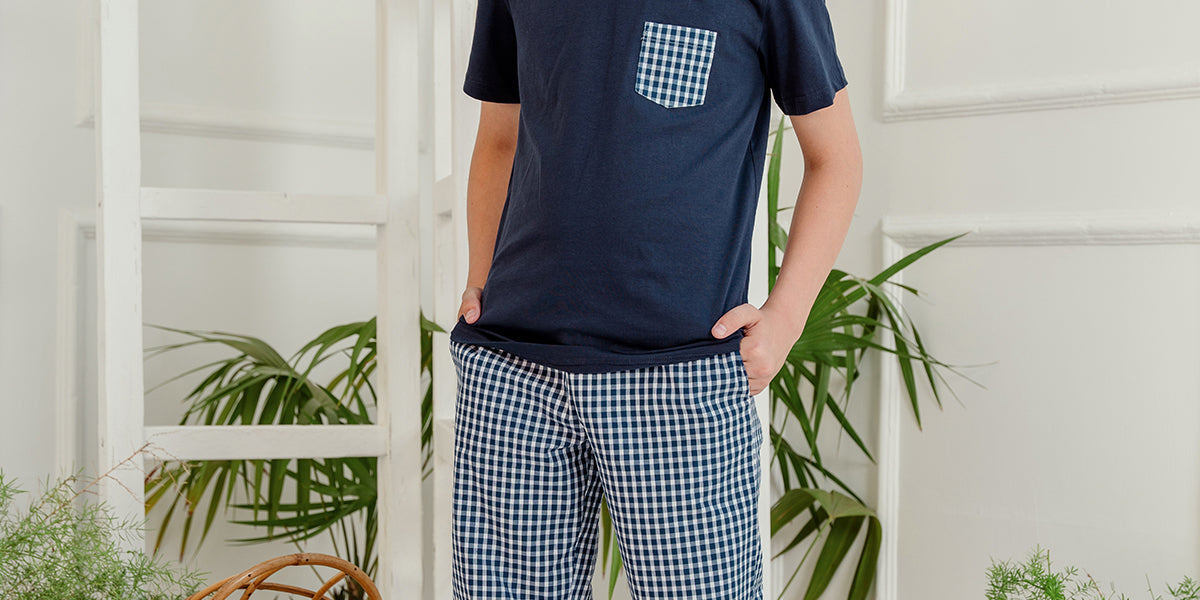Taffy Navy Pajama Set