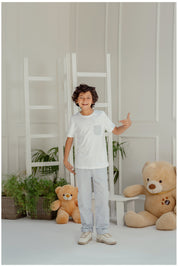 Taffy White Boys Pajamas Set