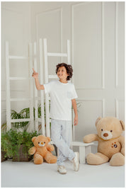 Taffy White Pajama Set