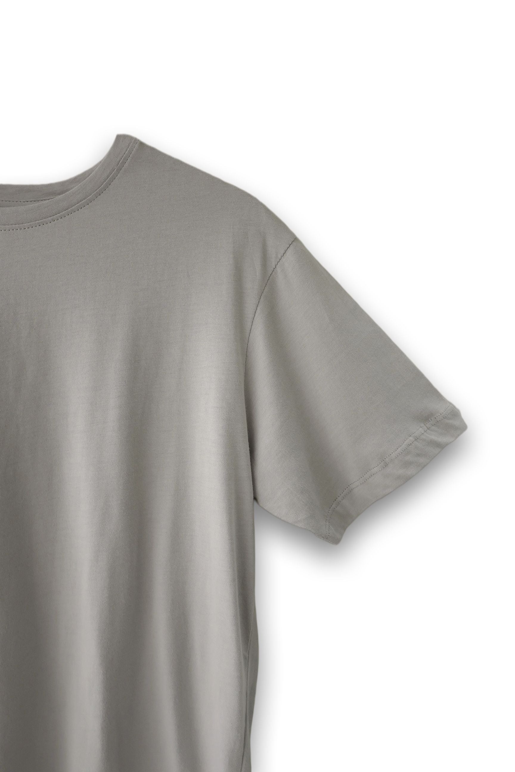Lightweight and airy Taupe Everyday Comfort Round Neck T-Shirt, ideal for casual wear.