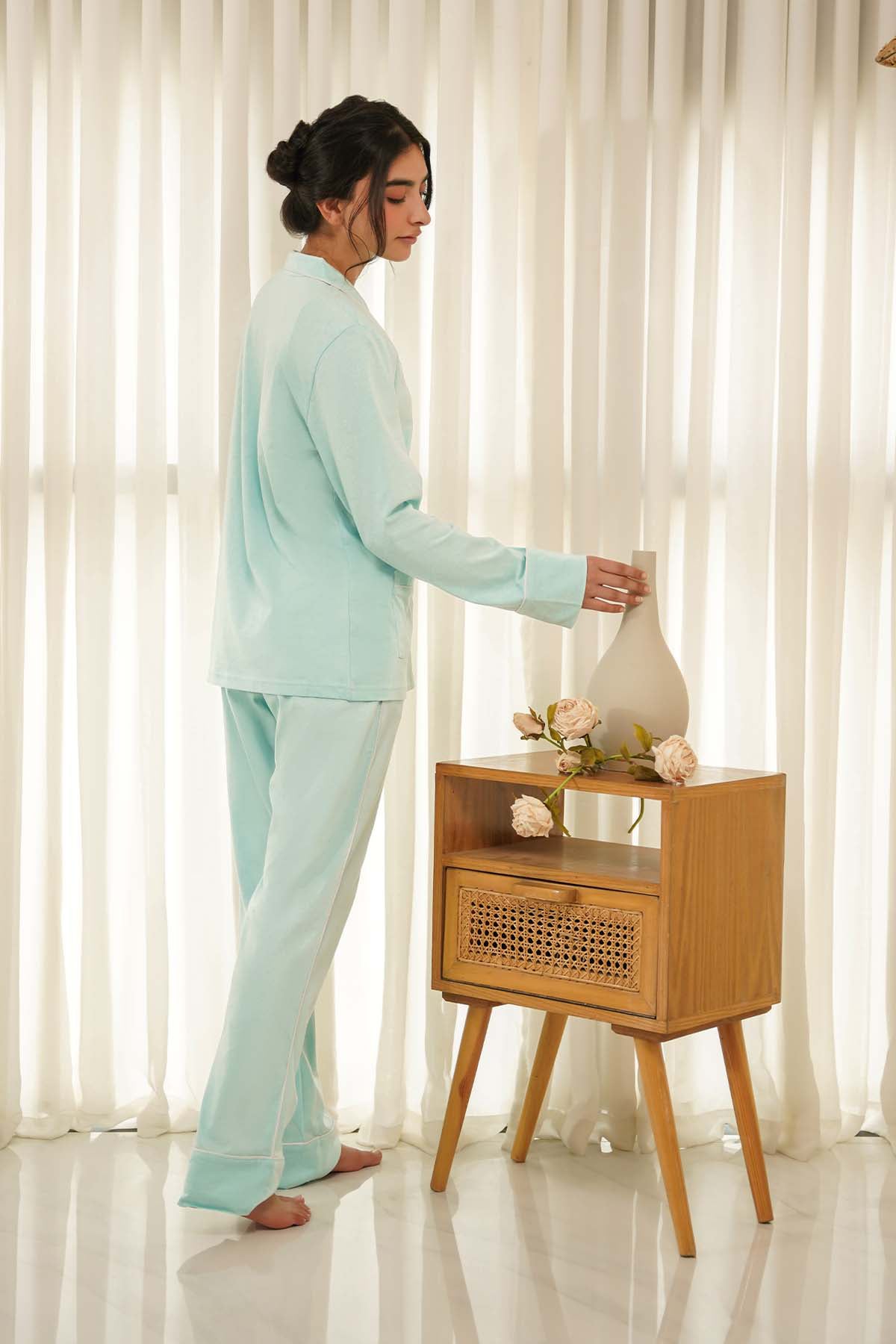 Tessa Womens Button_Down PJ Set