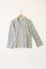 Lightweight and comfortable Under the Stars Mint Pistachio Green Women's Button Down PJ Set.