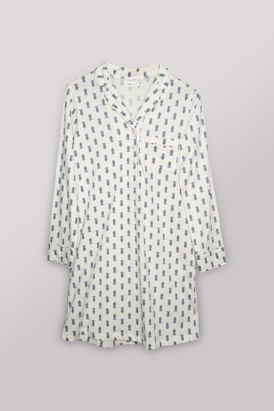 White Floral Nightshirt